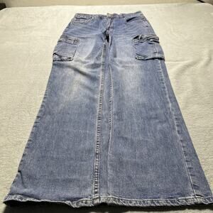 Y2k 2000s Beyond Baggy Cargo Pants Womens Sz 6 29x29 Wide Leg Hamilton Stretch